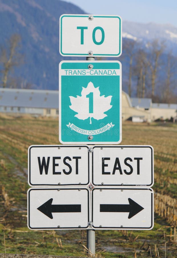 Trans Canada Sign royalty free stock photo