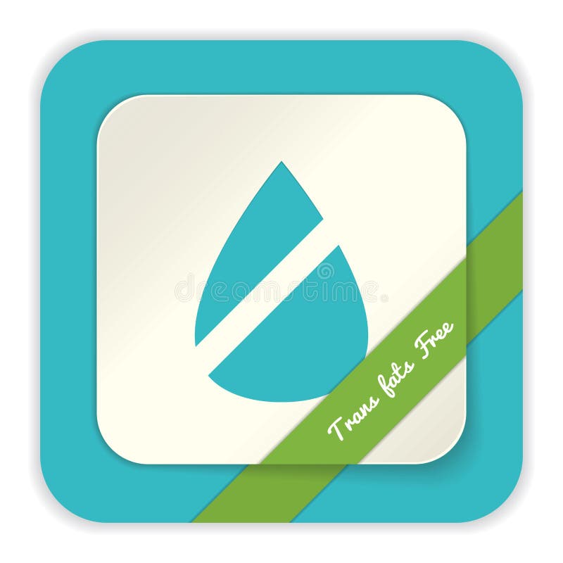 Trans fats free label. Vector illustration decorative design stock illustration