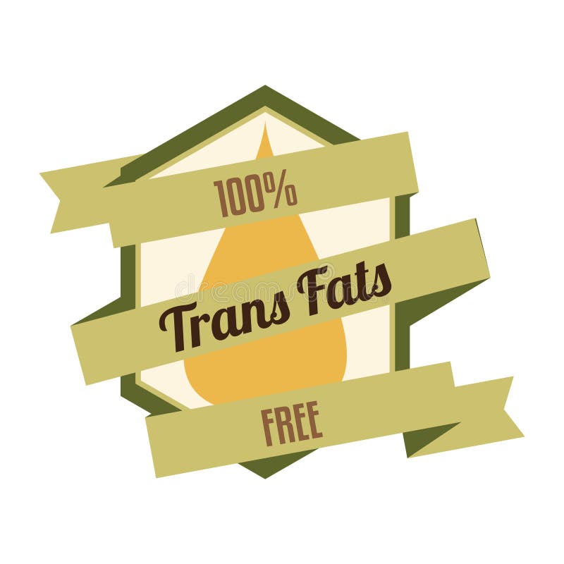 Trans fats label. Vector illustration decorative design vector illustration