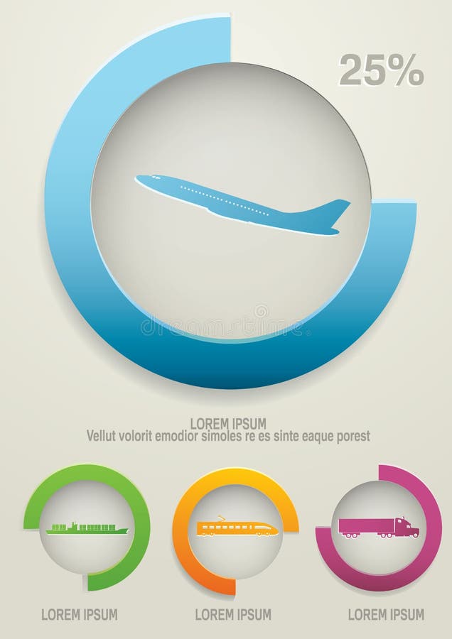 Trans.infographics vektor illustrationer Trans.infographics vektor illustrationer