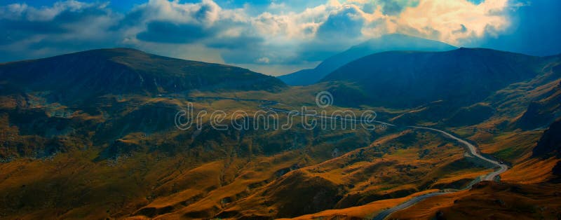 Transalpina, the highest altitude road in Romania, crossing the Parang mountains. Transalpina stock images, royalty-free photos and pictures