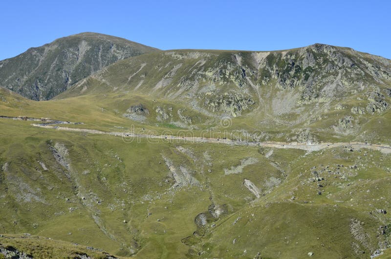 Specific mountain relief near Transalpina road in Romania. Transalpina stock images, royalty-free photos and pictures