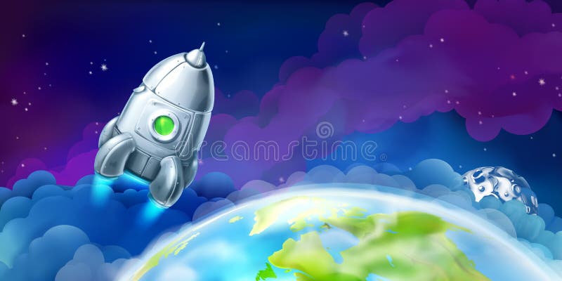 Transbordador espacial sobre la tierra libre illustration Transbordador espacial sobre la tierra libre illustration