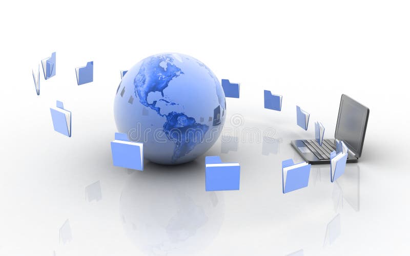 Transferência de dados ilustração do vetor