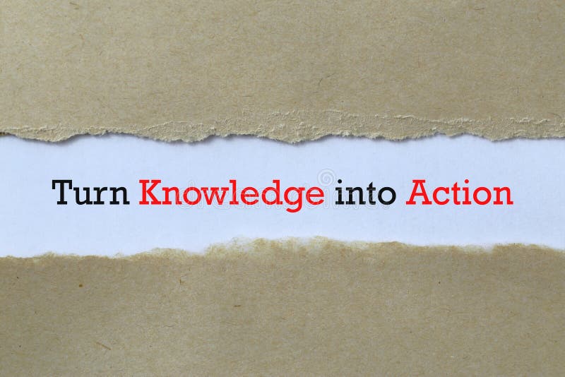 Transformar conhecimento em ação
