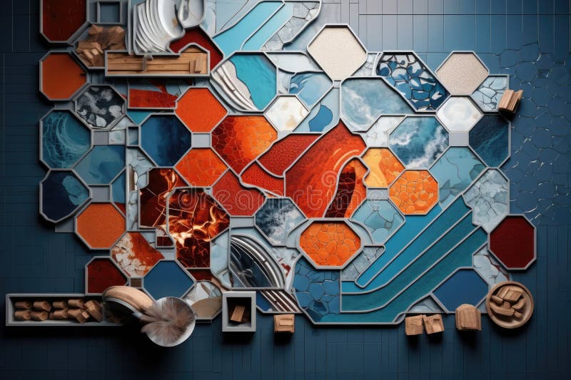 Transforming Construction Materials into Aesthetic Design Composition