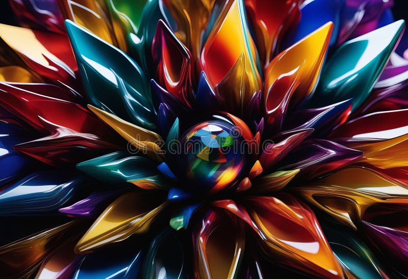 Transforming Spaces with Dynamic Color and Light stock illustration