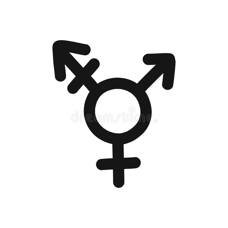 Transgender Symbol in Blue and White Premium Acrylic Sign 16x16 CGSignLab 