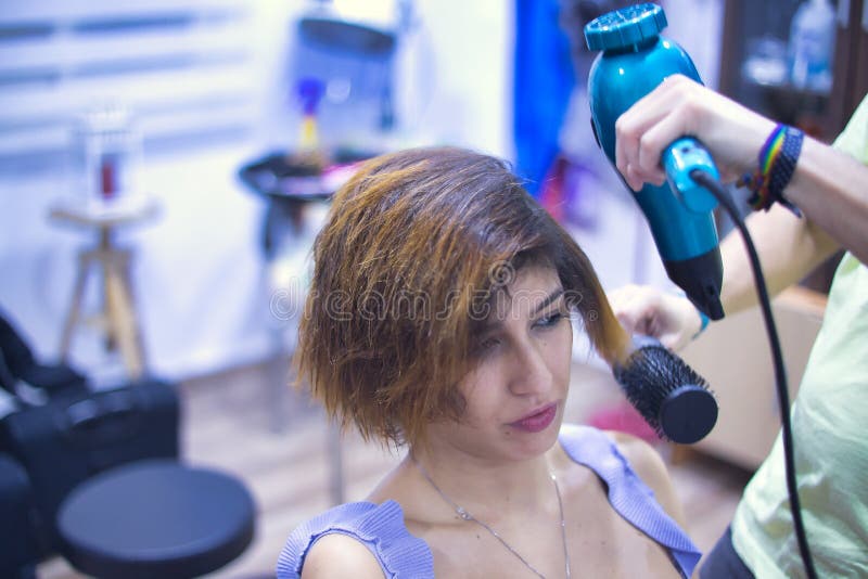 Transgender Woman Blow-drying Her Hair with a Hair Dryer during a Keratin  Treatment at a Hair Salon. Transgender Concept, Stock Image - Image of  beauty, diversity: 236076185