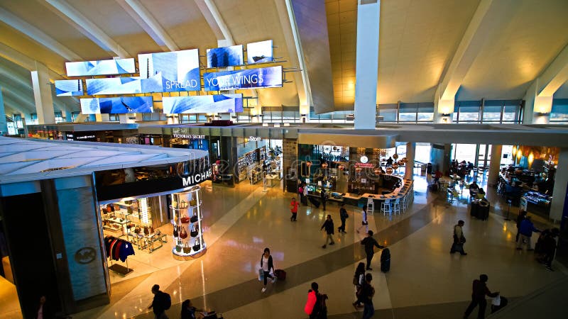 The Transit Area of the Airport LAX Editorial Photo - Image of ...