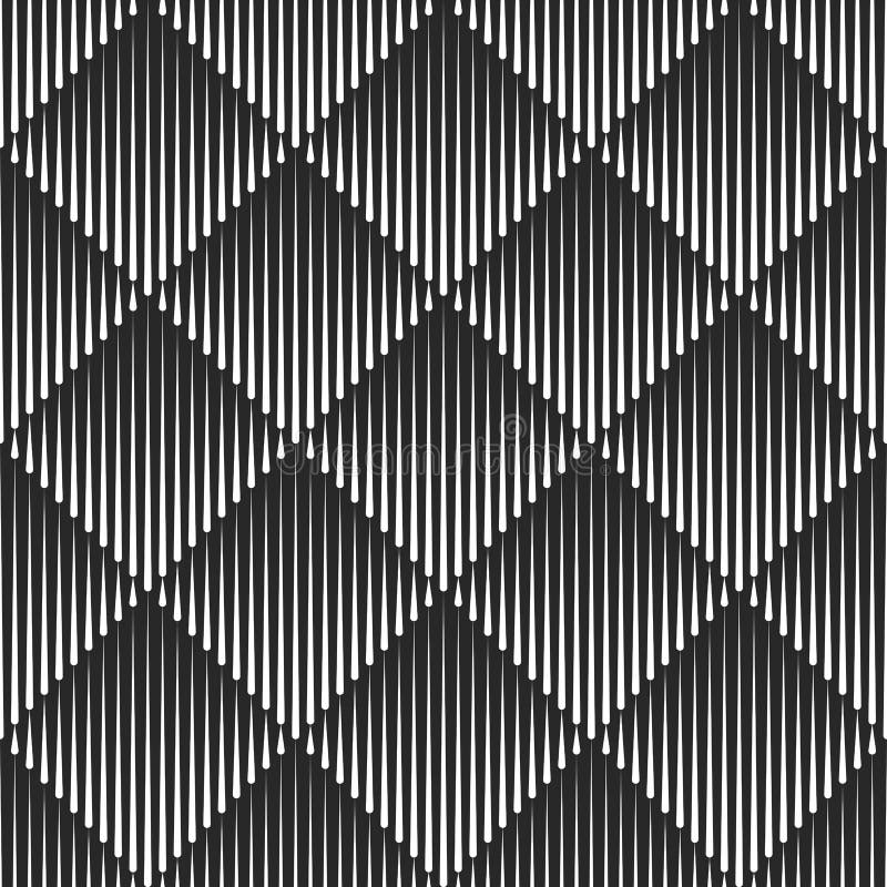 Transition rhombus shape texture diamond geometric seamless pattern, fade lines 3D illusion regular symmetrical geometry tiles