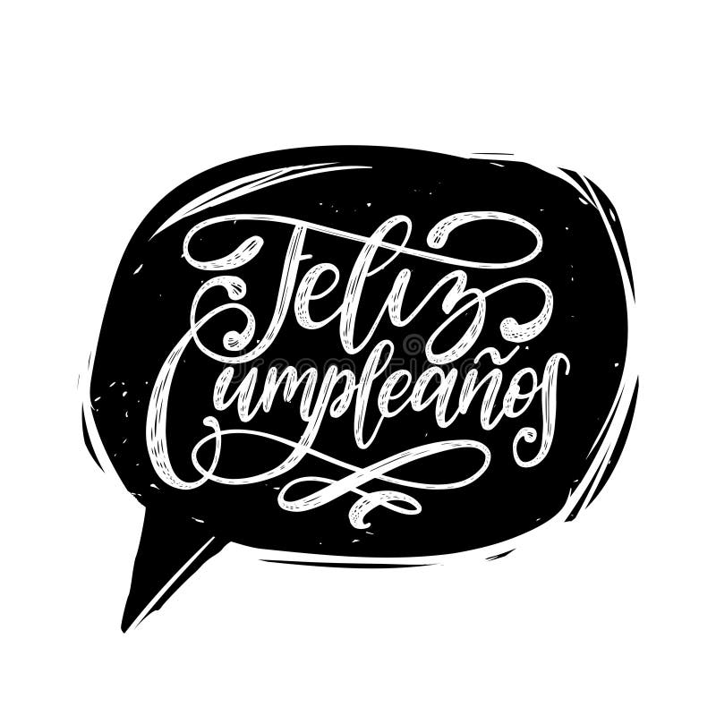 Stylish Handwritten Inscription Happy Birthday On The ...
