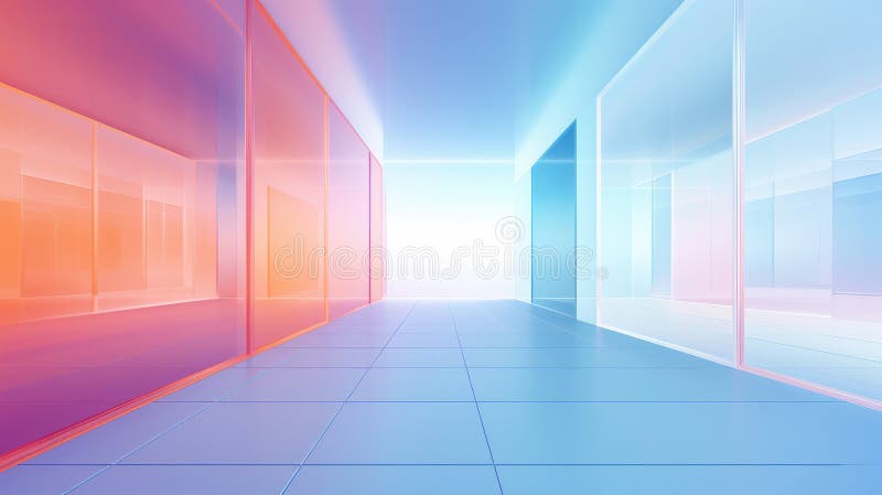 Translucent Glass Effect: Gradient Frosted Glass Abstract Background, Contemporary Virtual Design vector illustration
