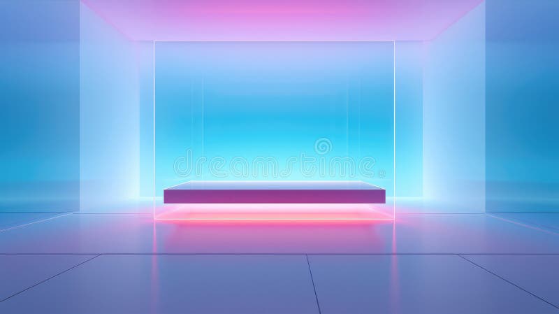 Translucent Glass Effect: Gradient Frosted Glass Abstract Background, Contemporary Virtual Design stock illustration