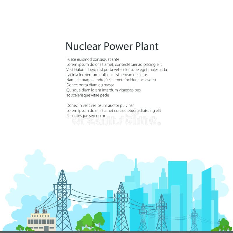 Transmisión de Electric Power del cartel ilustración del vector Transmisión de Electric Power del cartel ilustración del vector