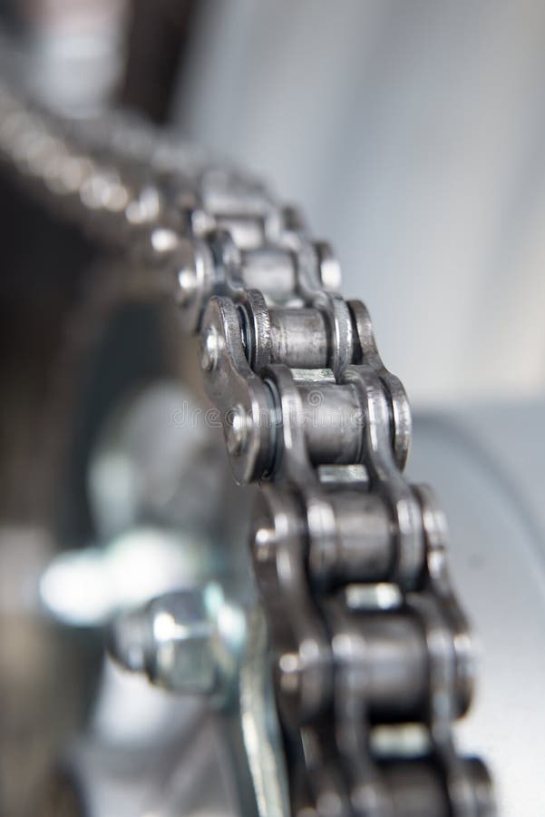 Transmission Chain Of A Motorcycle Stock Image Image of wheels