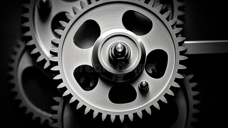 Transmission gears technology vector illustration