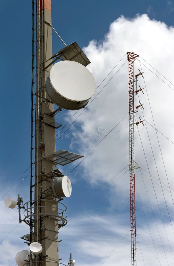 Transmission towers stock images