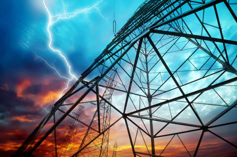 Transmission towers royalty free stock image Transmission towers royalty free stock image