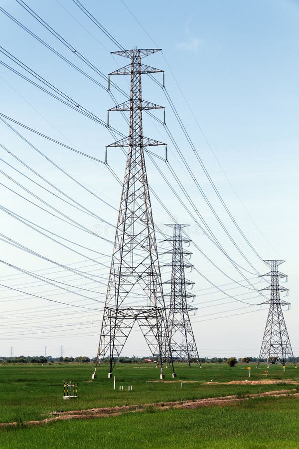 Transmission towers stock photo. Image of main, equipment 61747256