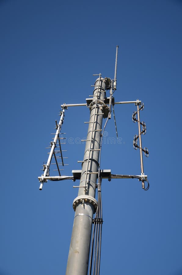 Transmitter mast stock photo. Image of transmit, data 102659116