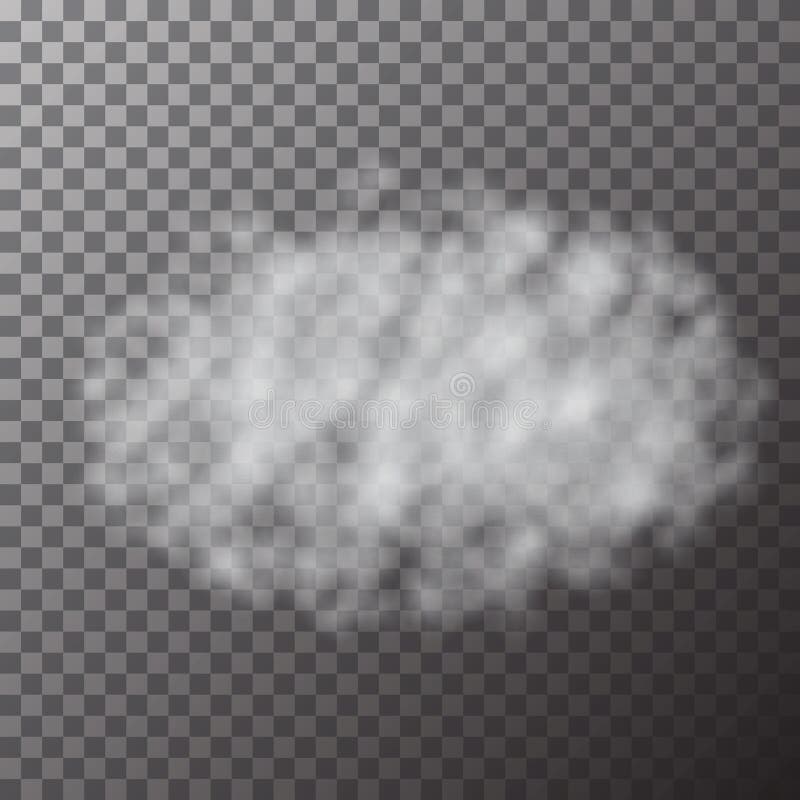 Transparant Mist of rook geïsoleerd effect op controleursachtergrond Condensatiedamp, wolk, misteff vector illustratie Transparant Mist of rook geïsoleerd effect op controleursachtergrond Condensatiedamp, wolk, misteff vector illustratie