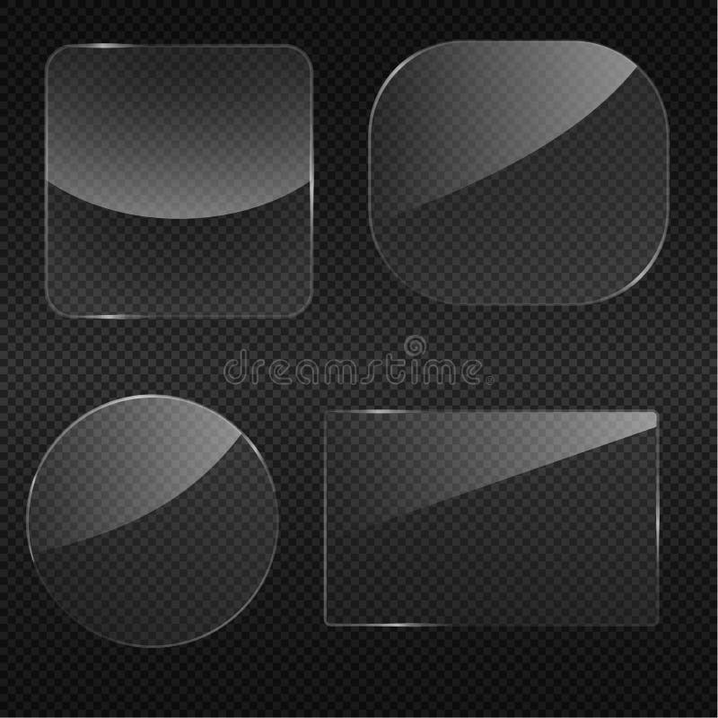 Transparency Glass Frame Vector Stock Vector Illustration of glowing