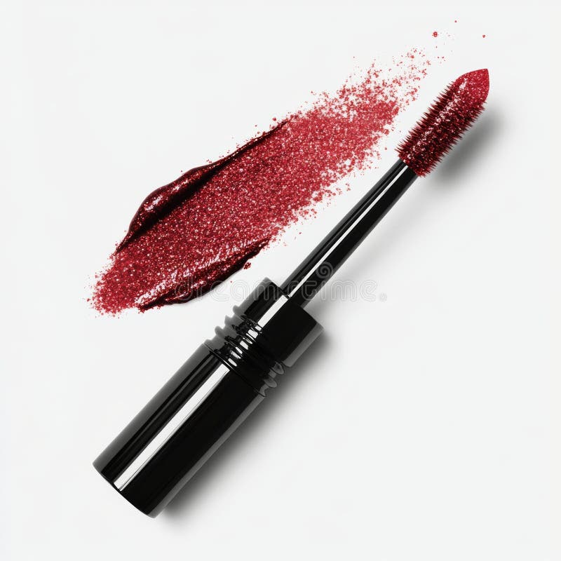 Transparent background featuring lip gloss, image royalty free stock images