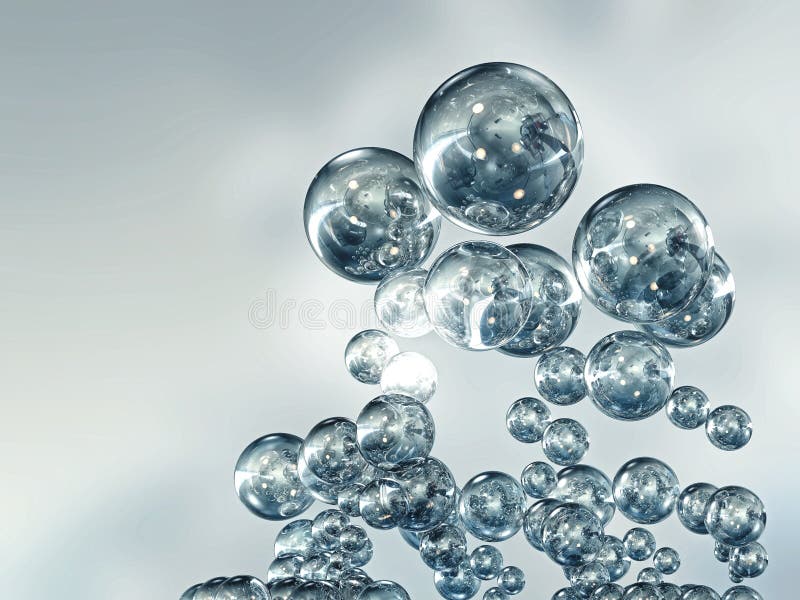 Transparent balls stock illustration