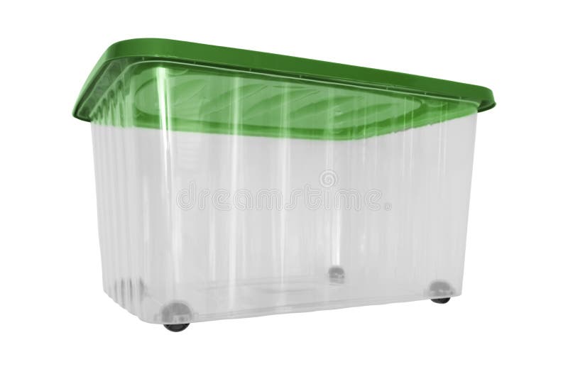 A Transparent Big Plastic Portable Container, Storage Box on