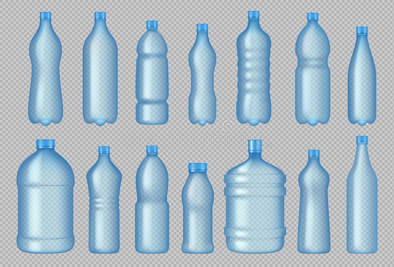 Small empty plastic bottle Stock 3D asset