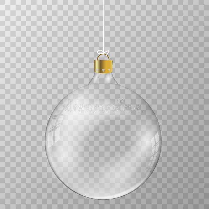 Transparent Christmas vector ball stock illustration Transparent Christmas vector ball stock illustration