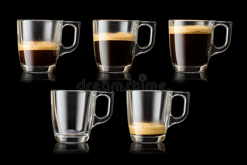 Glass Cup with Thick Glass on a Black Background Stock Image - Image of  domestic, blank: 170340803