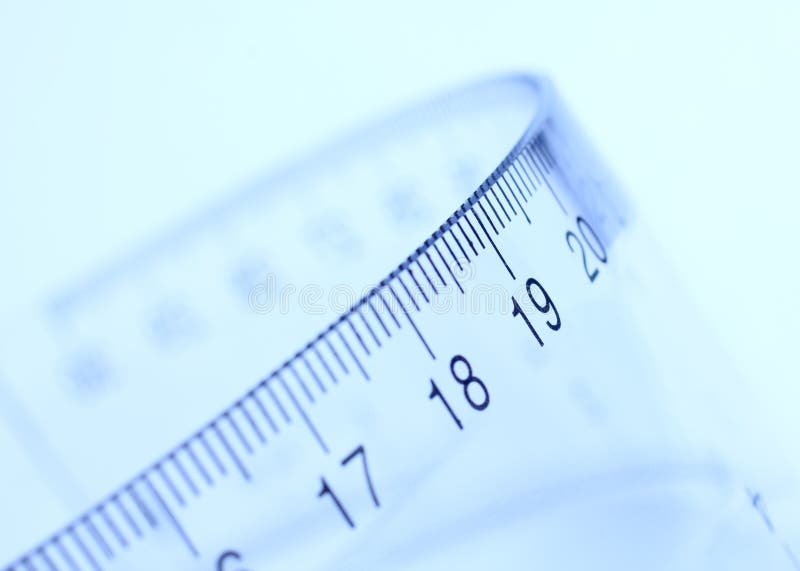 Blue measuring tape, soft ruler on a transparent background. PNG