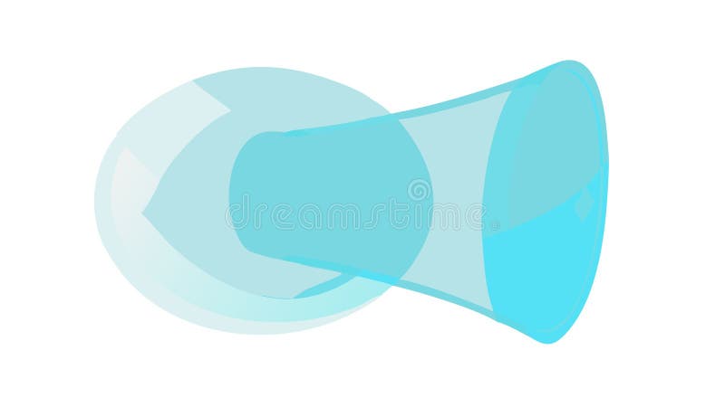 Transparent Horn Megaphone Icon: Clear Communication, vector design Generative AI vector illustration