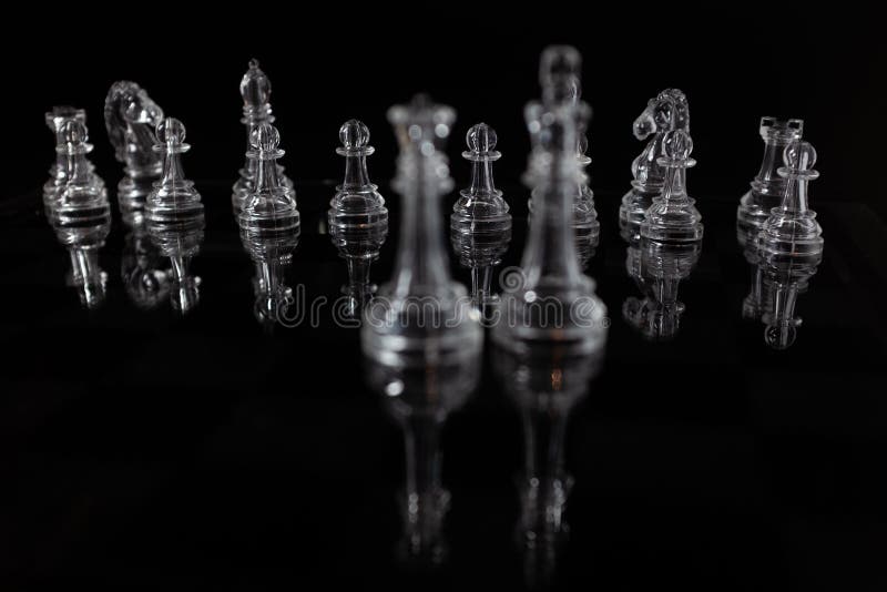 Chess Pieces Board Layout Stock Photo 666380296