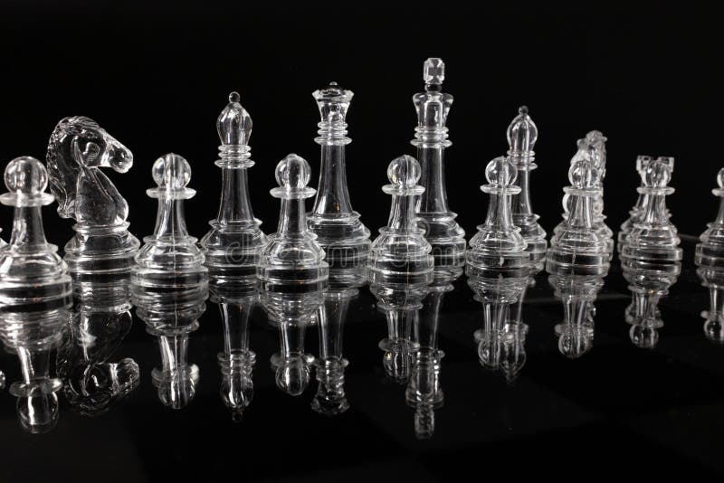 Browse Free HD Images of Dark Wooden Chess Pieces On Black