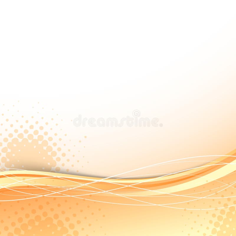 Transparent orange wave background template