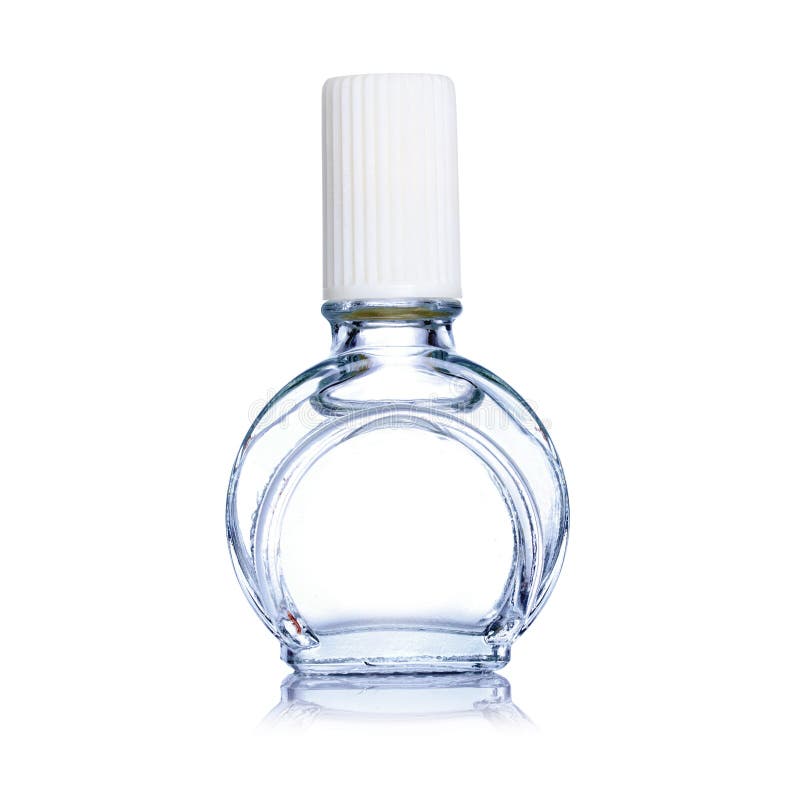 Transparent perfume bottle royalty free stock image