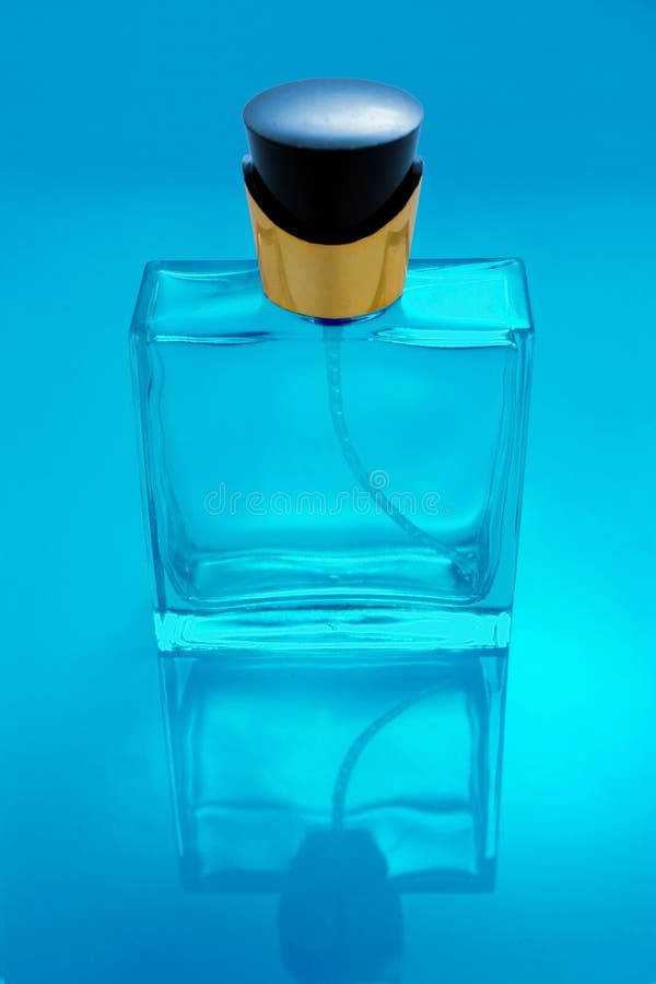 Transparent Perfume bottle isolated royalty free stock photography