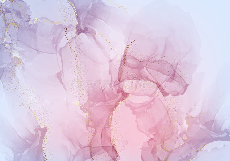 Transparent pink dynaic marble creativity background. Modern Abstract liquid flow artwork. Trendy pastel colors wallpaper in vector illustration