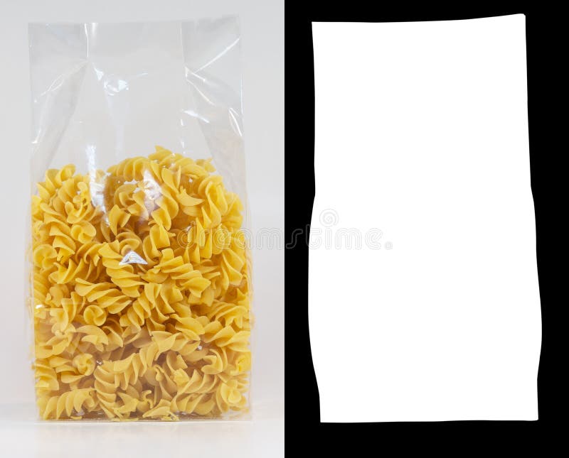 Download Plastic Bag Of Fusilli Pasta Stock Image Image Of Traditional Pack 99956989 Yellowimages Mockups