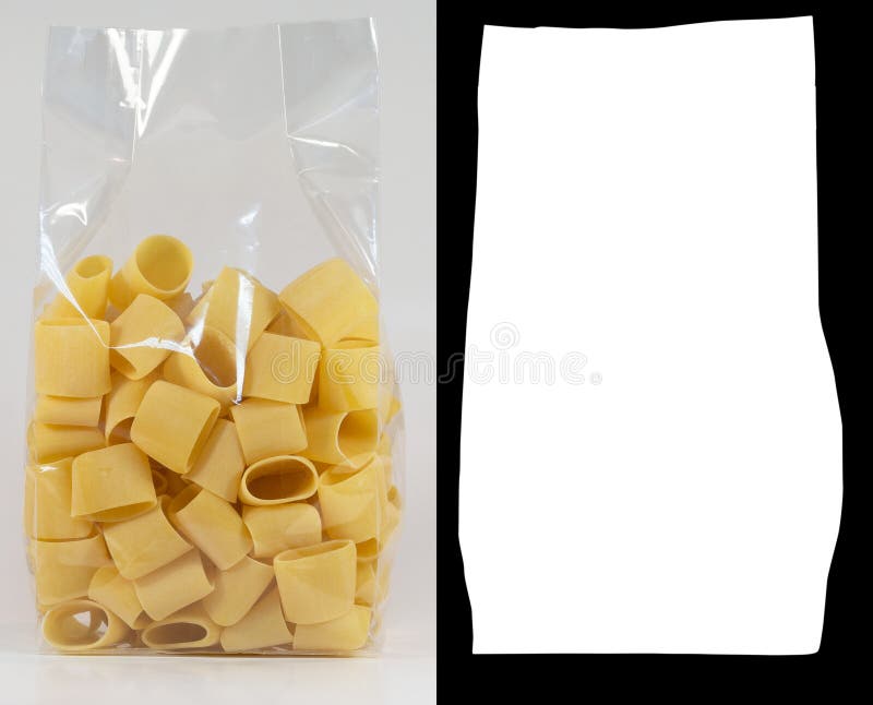 Transparent Plastic Pasta Bag Stock Image Image of italy, delicious