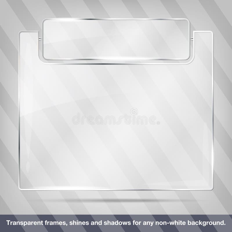 Transparenter Glasrahmen vektor abbildung Transparenter Glasrahmen vektor abbildung