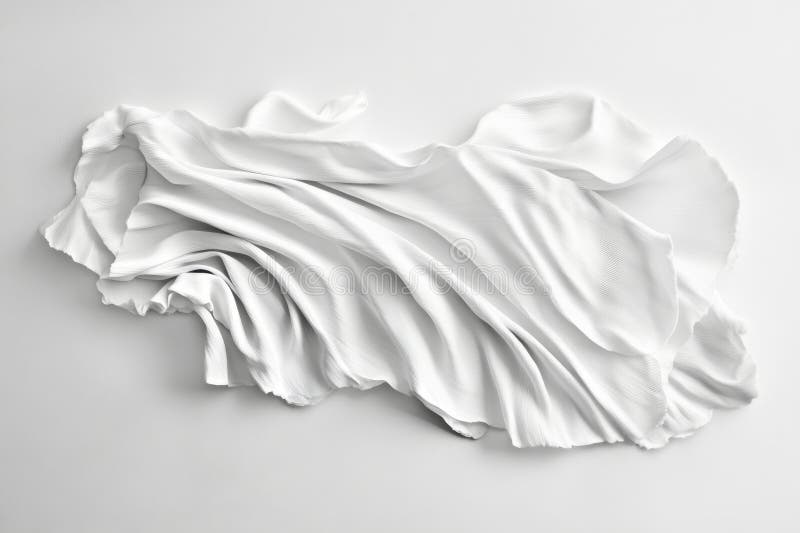 Transparenter Hintergrund mit eleganter, beigefarbener Seidenstruktur stockfoto