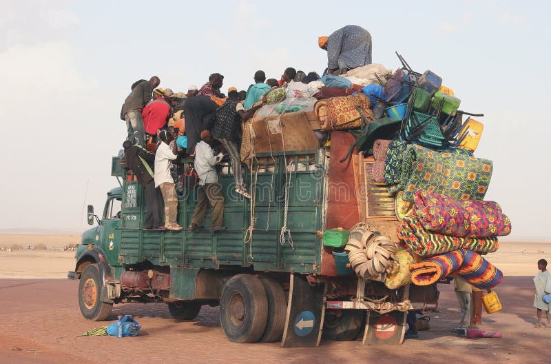 Lack of public transport in Africa results in creative travelling. Lack of public transport in Africa results in creative travelling