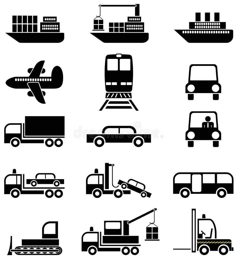 Transport et véhicules - graphismes illustration de vecteur Transport et véhicules - graphismes illustration de vecteur