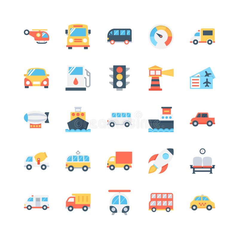 Transport Vector Icons 1