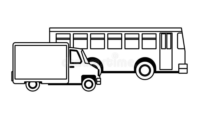 Transport and Vehicles Riding Cartoon in Black and White Stock Vector - Illustration of efficient, deliver: 155257721 Transport and Vehicles Riding Cartoon in Black and White Stock Vector - Illustration of efficient, deliver: 155257721