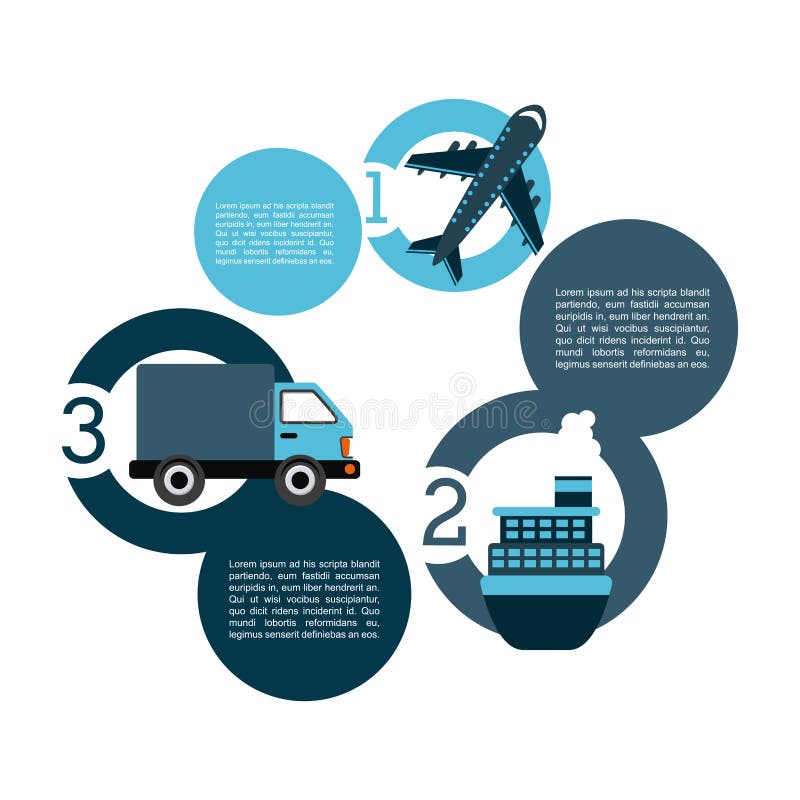 Transportation concept royalty free illustration